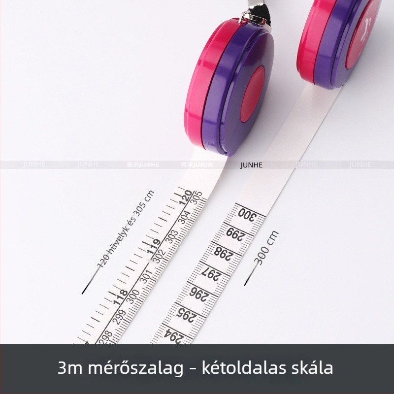 Bőrből készült mérőszalag ruházathoz, 1,5 m / 2 m / 3 m