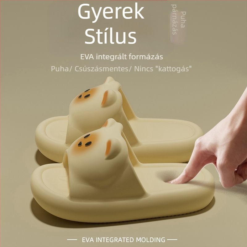 Rascal Rabbit gyerekpapucs, karikatúra mintával, EVA felső rész és EVA talp, 1–3 éveseknek