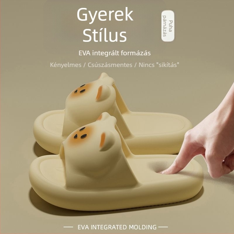 Rascal Rabbit gyerekpapucs, karikatúra mintával, EVA felső rész és EVA talp, 1–3 éveseknek