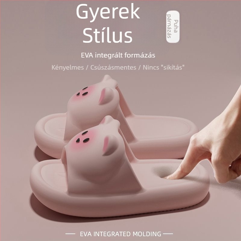 Rascal Rabbit gyerekpapucs, karikatúra mintával, EVA felső rész és EVA talp, 1–3 éveseknek