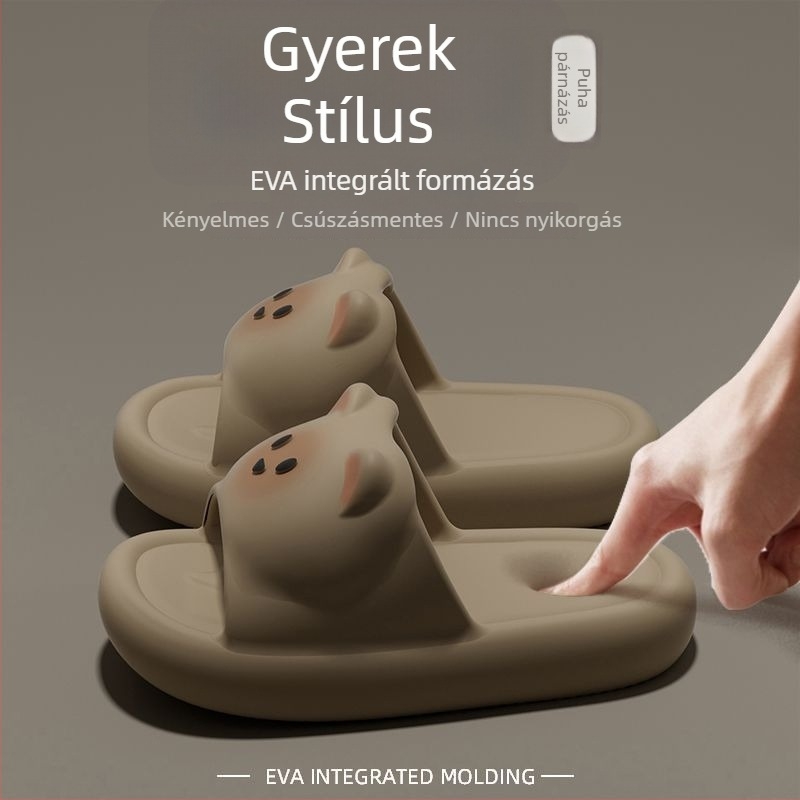 Rascal Rabbit gyerekpapucs, karikatúra mintával, EVA felső rész és EVA talp, 1–3 éveseknek