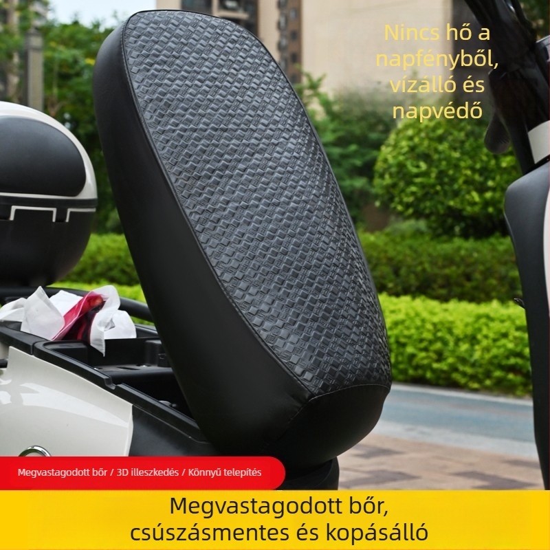 Bőr ülésvédő elektromos járművekhez — Négy évszakos, töltet nélküli, logó nélküli