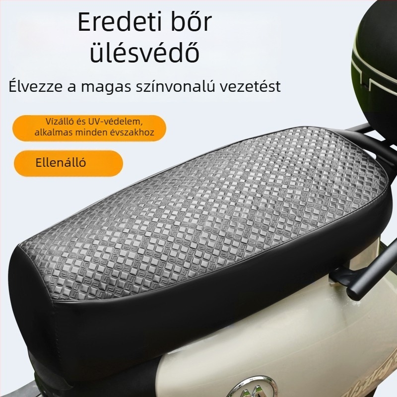 Bőr ülésvédő elektromos járművekhez — Négy évszakos, töltet nélküli, logó nélküli