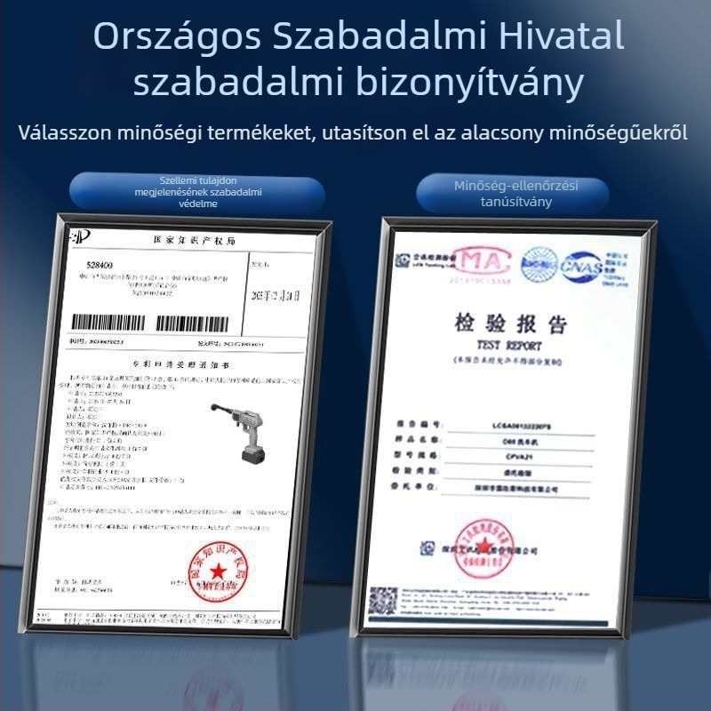 Vezeték nélküli lítiumakkumulátoros magasnyomású autómosó, hordozható otthoni tisztítópermetező
