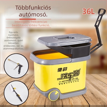 CY-25 Autómosó hordozható kefével, 12V-os cigarettagyújtóval ellátott energiaellátás, 60W, áramlás 6 L, munkanyomás 9 kg