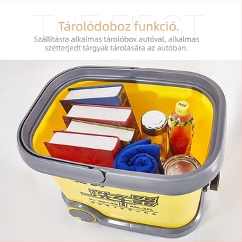 CY-25 Autómosó hordozható kefével, 12V-os cigarettagyújtóval ellátott energiaellátás, 60W, áramlás 6 L, munkanyomás 9 kg