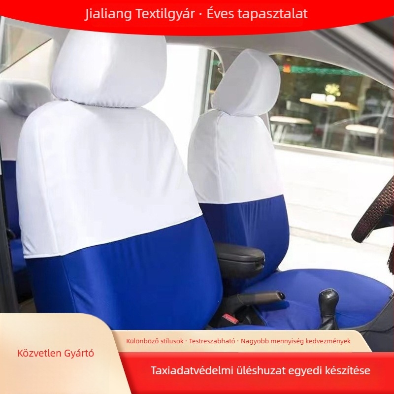 Személyre szabott taxi- és autóbuszülés-huzatok reklámmal, fejtámla-huzatokkal
