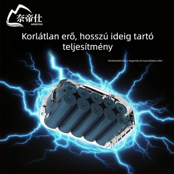 Kézi, hordozható autómosó készülék nagy nyomású vízsugárral, 80 W, cigaretta gyújtó által működtetett tápegység, tiszta réz alkatrészek, áramlás 4–8 L/min