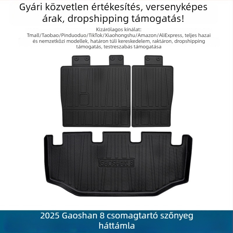 Alpine 8 csomagtartó szőnyeg, vízálló, karcolás- és kopásálló, TPE anyagból