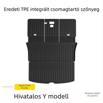 Integrált csomagtartó matrac Tesla Model Y és Model 3-hoz hátsó támla párnával