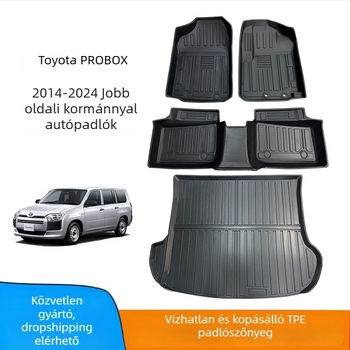 Toyota Probox gumírozott padlómat – latex talpbetétek, csomagtartó matrac logóval, testreszabható