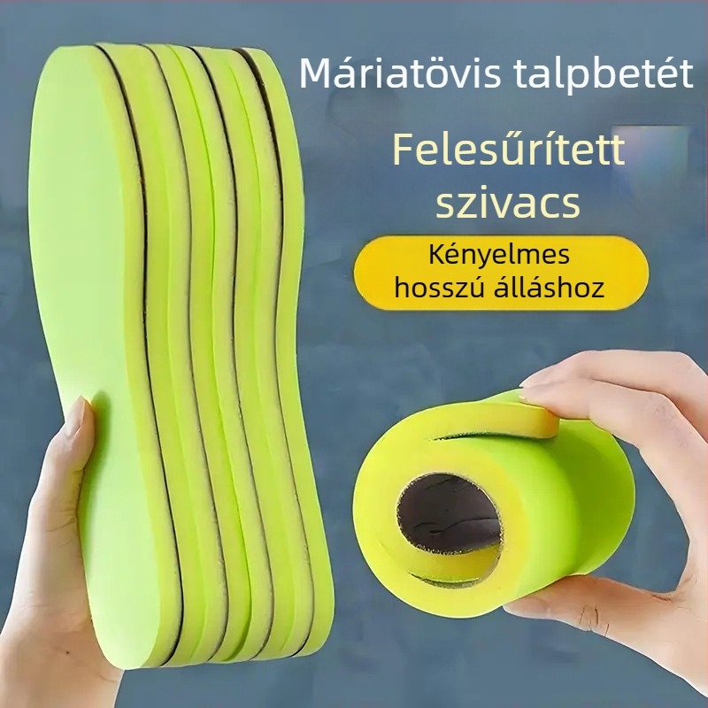Szivacs talpbetét cipőkhöz, dezodoráló, teljes talpbetét, uniszex, sportcipők, bőrcipők, bakancs, hétköznapi és munka cipők
