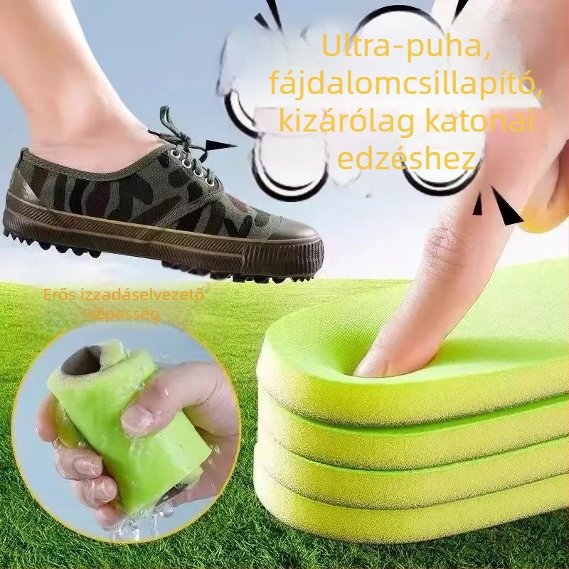 Szivacs talpbetét cipőkhöz, dezodoráló, teljes talpbetét, uniszex, sportcipők, bőrcipők, bakancs, hétköznapi és munka cipők