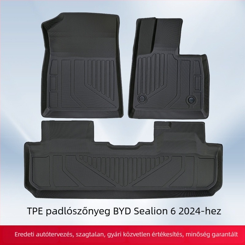 BYD SeaLion 6 2024, 3D all-weather TPE talp- és csomagtartó-mat, jobb oldali kormányos