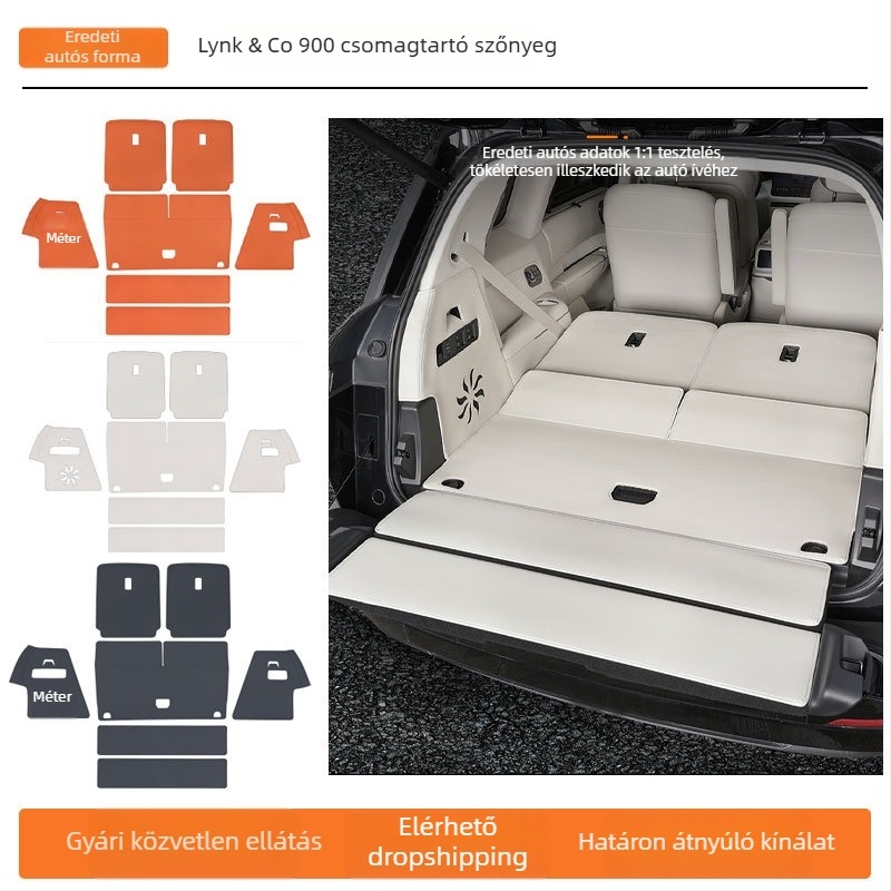 Bőr csomagtartó matrac Lynk & Co 900-hoz – teljes lefedettség, autódekorációs kiegészítő