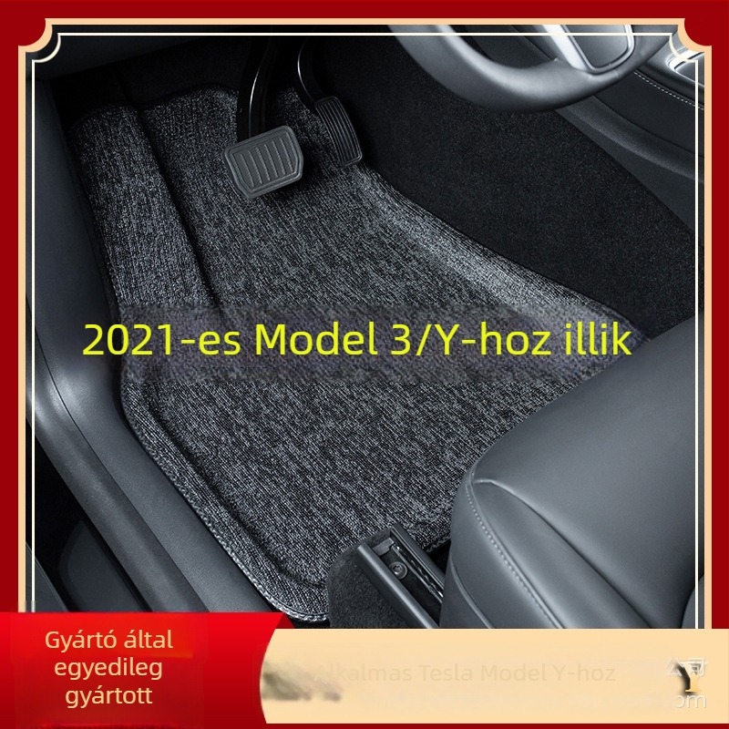 Tesla Model Y és Model 3 padlószőnyegek – 3D csúszásmentes belső, teljes lefedés és csomagtartó szőnyeg