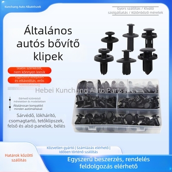 Autóipari műanyag bővítőcsavar-klipsz — modell Universal; anyag: műanyag; kompatibilitás: univerzális; márka: Other