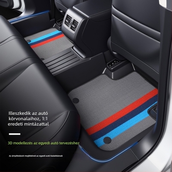 Geely Emgrand autópadló szőnyegek – teljes körű fedés, TPE talpbetétek, geometriai mintázat, öt üléshez illeszkednek