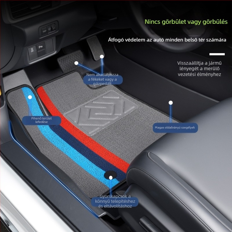 Geely Emgrand autópadló szőnyegek – teljes körű fedés, TPE talpbetétek, geometriai mintázat, öt üléshez illeszkednek