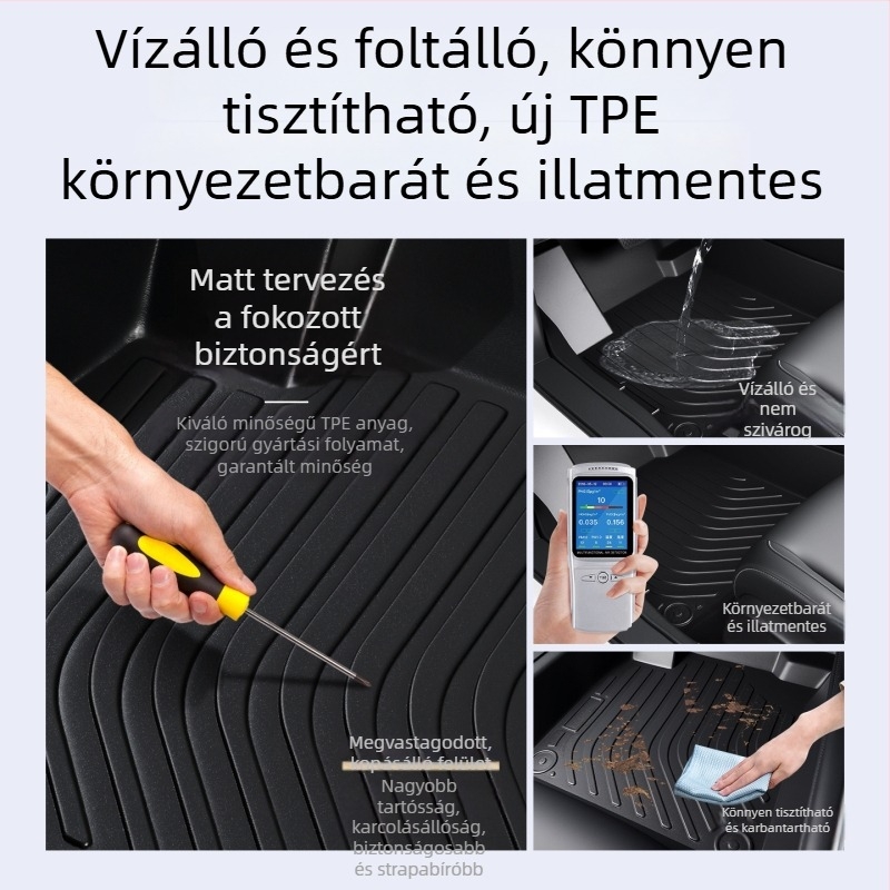 Geely Emgrand autópadló szőnyegek – teljes körű fedés, TPE talpbetétek, geometriai mintázat, öt üléshez illeszkednek