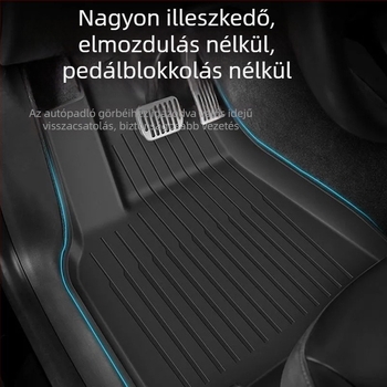 Tesla Model Y-hez tervezett padlómatracok – 3D TPE injekciós formázás, egész éves használatra