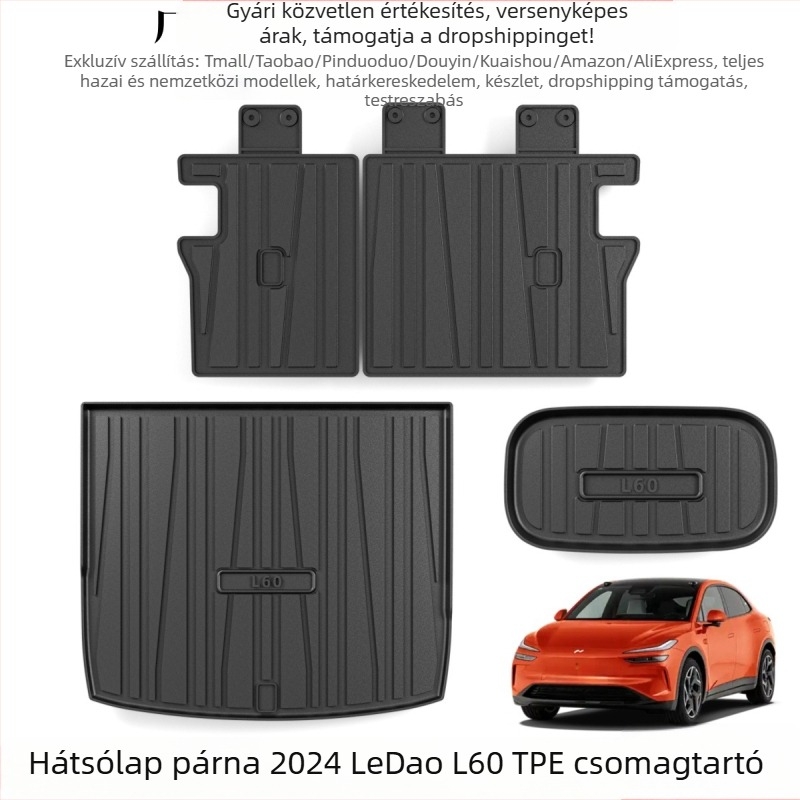 Ledao L60 TPE vízálló csomagtartó szőnyeg – hátsó belső módosításokhoz