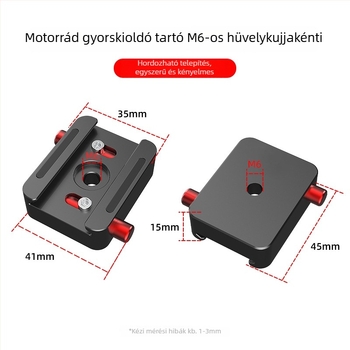 Motorháztető tartó LED‑spotlámpához – gyorsoldó rögzítés, lyukasztás nélküli telepítés, nem destruktív telepítés, univerzális, alumíniumötvözet