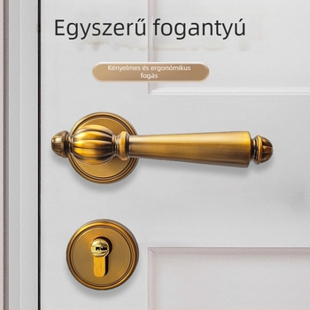 Szétválasztható ajtózár, alumínium ötvözet, csendes működés, hálószoba ajtókhoz, kulcsos nyitás