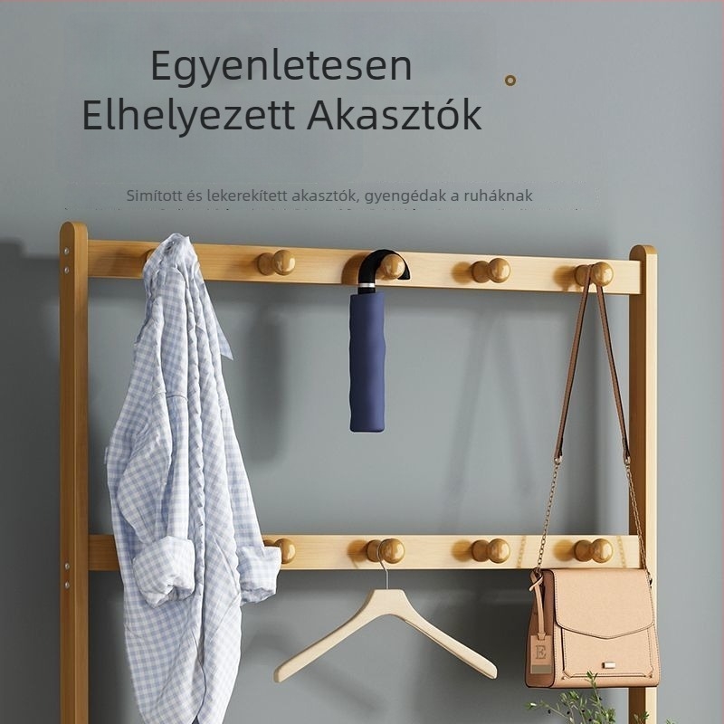 Bambusz cipőszekrény, egyszerű, többszintű, porálló, levehető és penészmentes