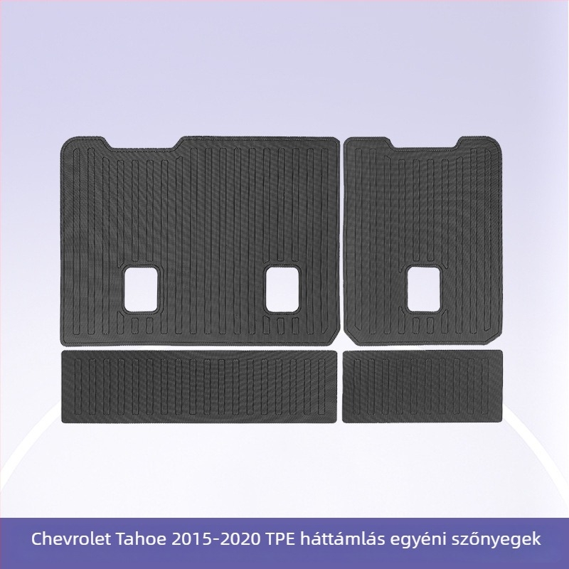 Chevrolet Tahoe 2015-2020 TPE padlókészlet és csomagtartó matrac, 3D All-Weather, logónyomtatás elérhető, Márka 3K, testreszabható