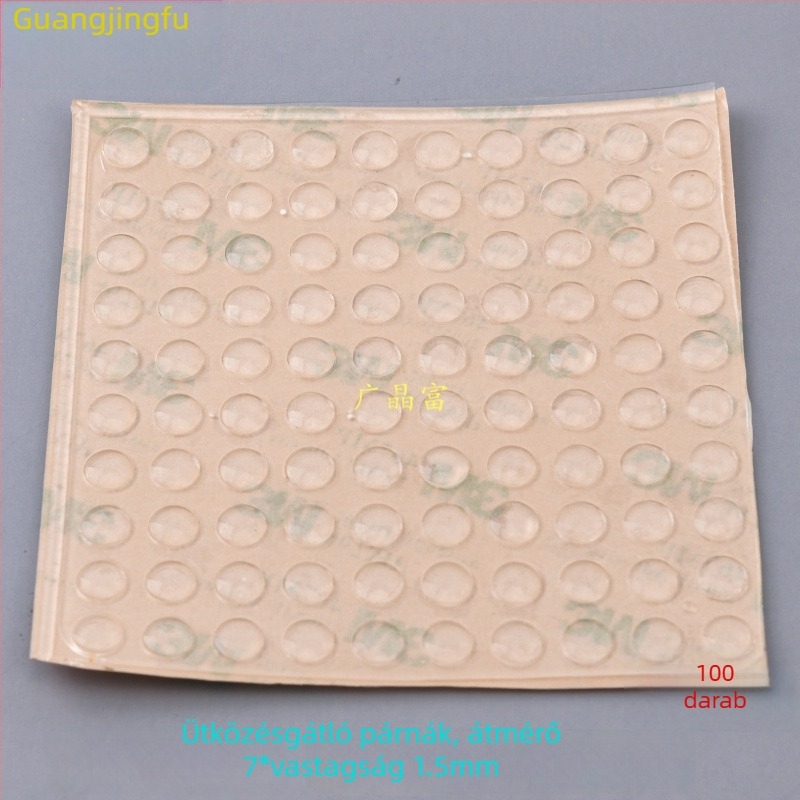 EPDM átlátszó ragasztó ütéscsillapító párnák szekrényajtókhoz és ablakokhoz — zajcsökkentés, ütéscsillapítás, csúszásmentes tömítés; elektronikai termékekhez, bútorokhoz, teáskészletekhez és kézművesekhez; származás: Kontinens-Kína