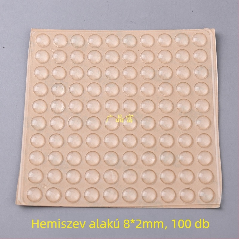 EPDM átlátszó ragasztó ütéscsillapító párnák szekrényajtókhoz és ablakokhoz — zajcsökkentés, ütéscsillapítás, csúszásmentes tömítés; elektronikai termékekhez, bútorokhoz, teáskészletekhez és kézművesekhez; származás: Kontinens-Kína