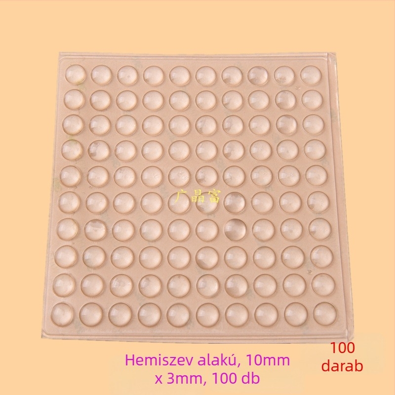 EPDM átlátszó ragasztó ütéscsillapító párnák szekrényajtókhoz és ablakokhoz — zajcsökkentés, ütéscsillapítás, csúszásmentes tömítés; elektronikai termékekhez, bútorokhoz, teáskészletekhez és kézművesekhez; származás: Kontinens-Kína