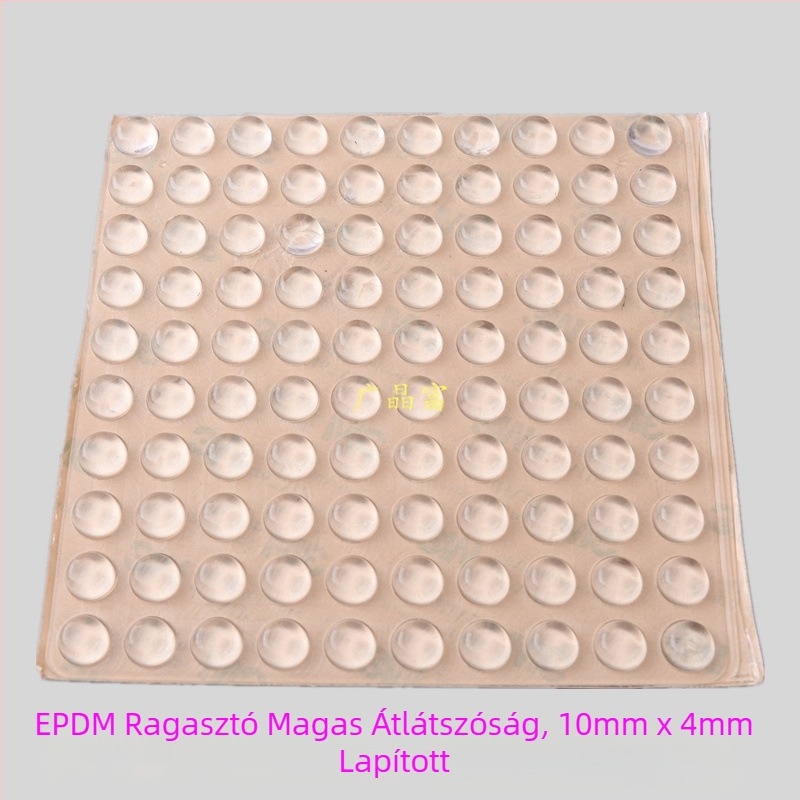 EPDM átlátszó ragasztó ütéscsillapító párnák szekrényajtókhoz és ablakokhoz — zajcsökkentés, ütéscsillapítás, csúszásmentes tömítés; elektronikai termékekhez, bútorokhoz, teáskészletekhez és kézművesekhez; származás: Kontinens-Kína
