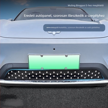 Wuling Bingo S motorházba illeszkedő rovarvédő háló – teljes lefedettség, gyémántrács csattal rögzítve, csillag mintás kivitel, testreszabható