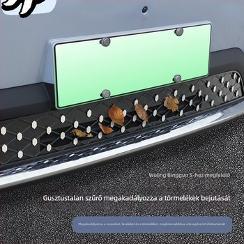 Wuling Bingo S motorházba illeszkedő rovarvédő háló – teljes lefedettség, gyémántrács csattal rögzítve, csillag mintás kivitel, testreszabható