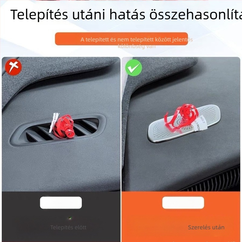 Xpeng X9 Elülső műszerfal légcsatorna védőfedel – fém belső kiegészítő