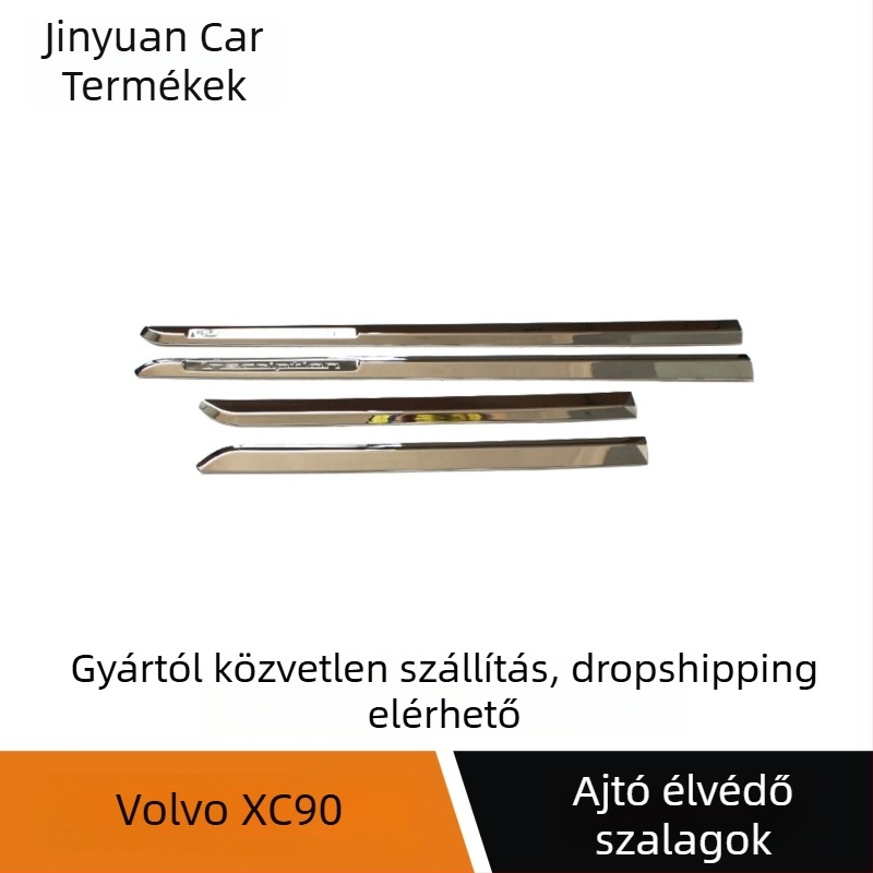 Ajtóoldali díszléc – ABS műanyag, Volvo XC90 2016-2018, külső ajtóél díszítés