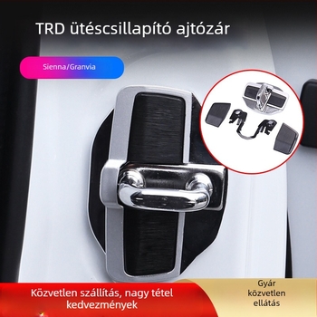 Toyota TRD ajtózár fedél zajcsökkentő párnával és csendes zár funkcióval; kompatibil Lexus zárfedél