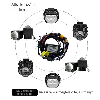 Jonood Autóvilágítási kábelkészlet 1–2 Xenon és Halogén fényekkel, AVSS autóipari szigetelőanyag, Tank 300 VinFast
