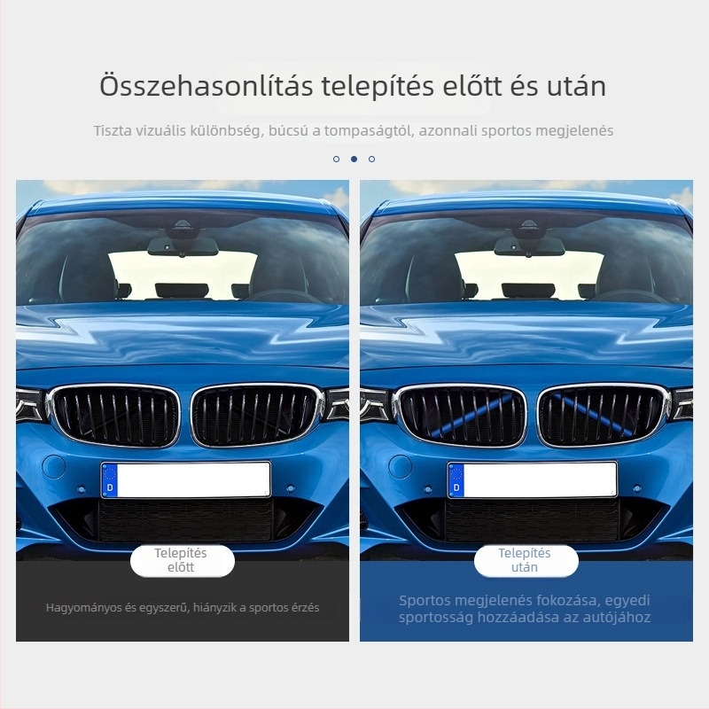 BMW 34567 sorozat X12345 autóalkatrészek – radiátorcső- és radiátorrács díszítő csík