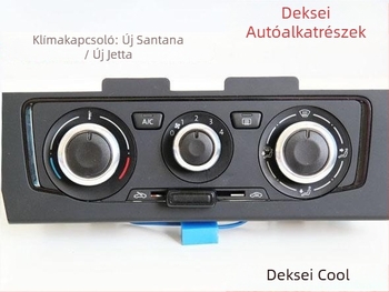 Skoda légkondicionáló gomb – alumíniumötvözet, átlátszó