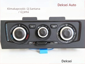 Skoda légkondicionáló gomb – alumíniumötvözet, átlátszó