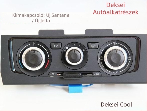 Skoda légkondicionáló gomb – alumíniumötvözet, átlátszó