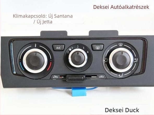 Skoda légkondicionáló gomb – alumíniumötvözet, átlátszó