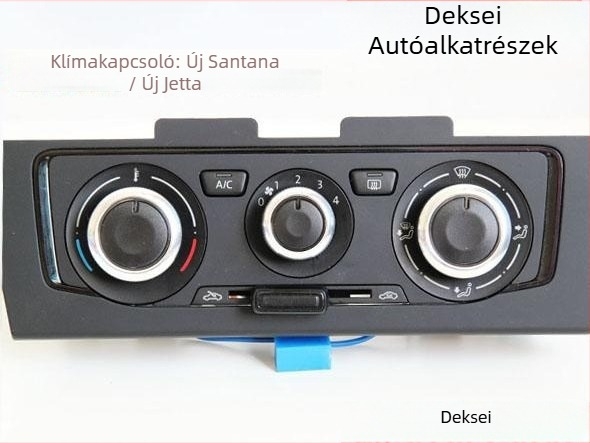 Skoda légkondicionáló gomb – alumíniumötvözet, átlátszó