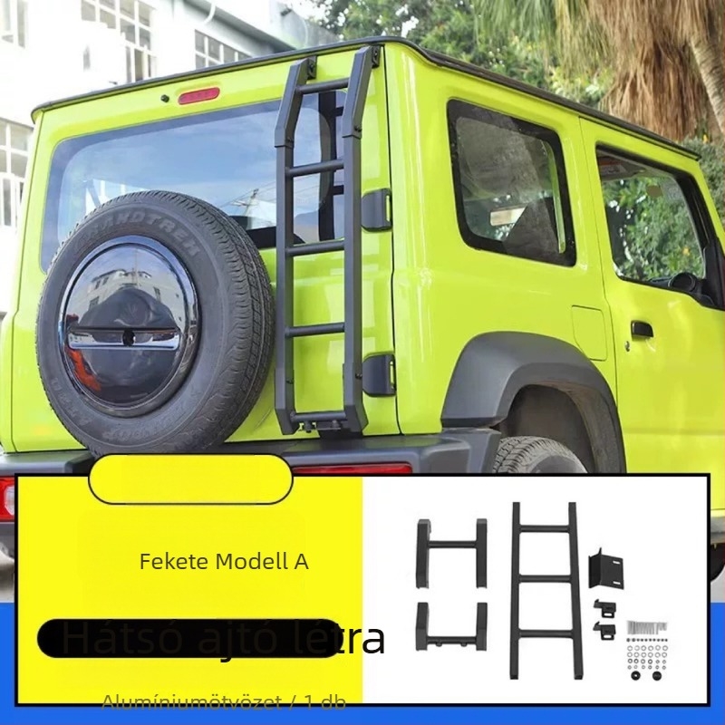 Jimny 2018–2025 hátsó ajtó létra módosító készlet — tetőpedál a hátsó ajtóhoz