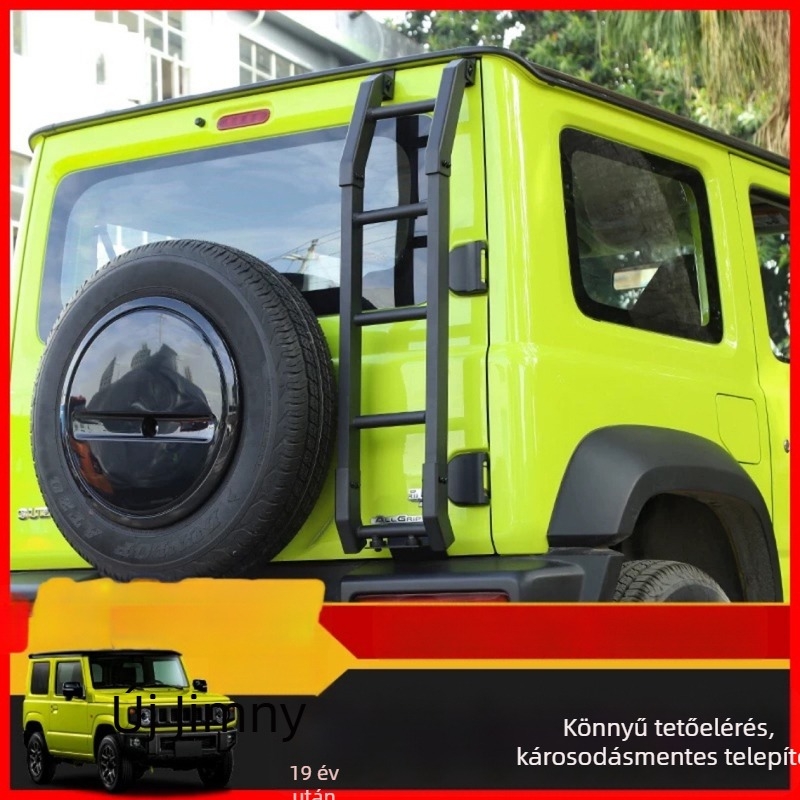 Jimny 2018–2025 hátsó ajtó létra módosító készlet — tetőpedál a hátsó ajtóhoz
