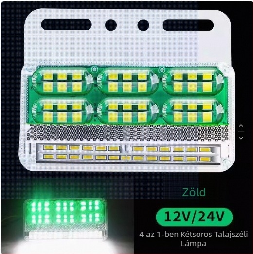 LED oldalsó fény teherautókhoz és utánfutókhoz, 24V/12V vízálló, ütközésgátló, szélességjelző fény