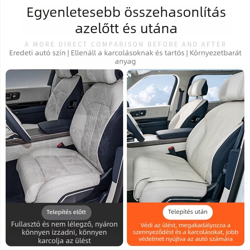 Zeekr 9X hátsó üléshuzat, univerzálisan illeszkedő, szellőző és lélegző, Nappa bőrből